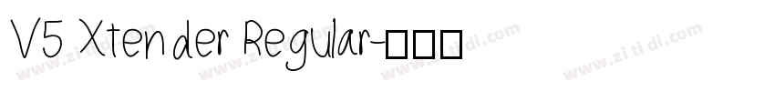 V5 Xtender Regular字体转换